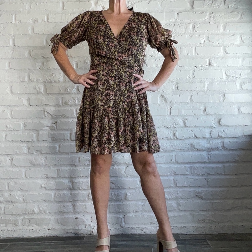 Floral Puff Sleeve Dress